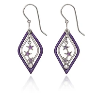 Silver Forest Stars Silver and Purple Drop Earrings for only USD 22.00 | Hallmark