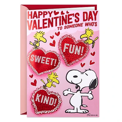 Peanuts® Snoopy and Woodstock Hearts Musical Pop-Up Valentine's Day Card for only USD 7.99 | Hallmark