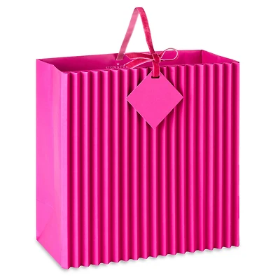 10.4" Pleated Pink Large Square Gift Bag for only USD 8.99 | Hallmark