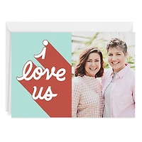 Personalized I Love Us Love Photo Card for only USD 4.99 | Hallmark
