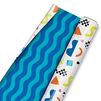 Abstract Neon on Black and Confetti on White Reversible Table Runner for only USD 4.99 | Hallmark