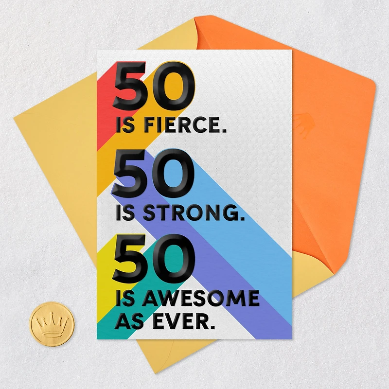 Just Getting Started 50th Birthday Card for only USD 4.59 | Hallmark