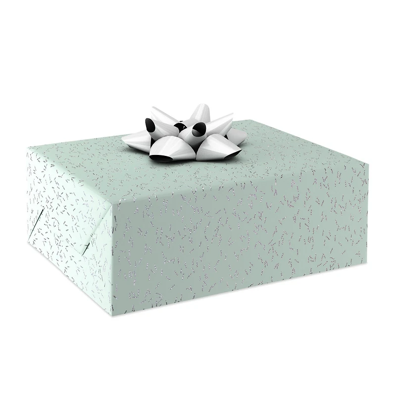 Sparkly Confetti on Mint Wrapping Paper, 17.5 sq. ft. for only USD 4.99 | Hallmark