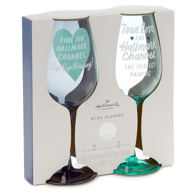 Hallmark Channel Perfect Pairing Acrylic Wine Glasses, Set of 2 for only USD 24.99 | Hallmark