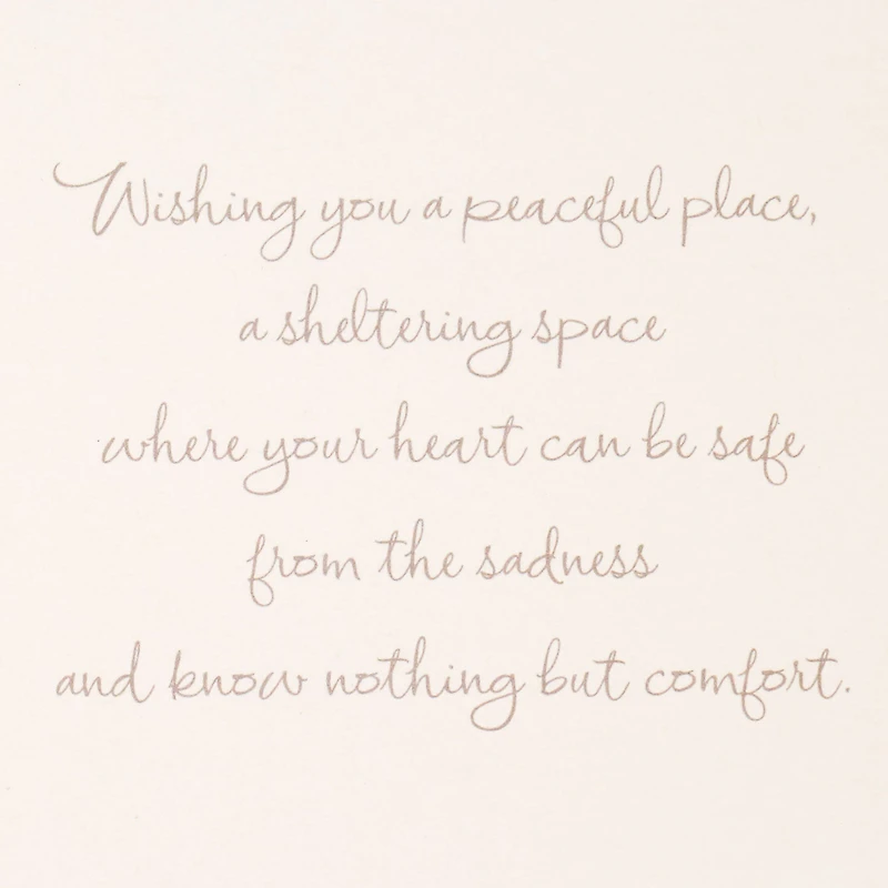 A Sheltering Space Sympathy Card for only USD 4.59 | Hallmark