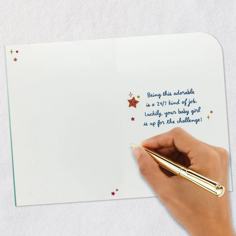 Cutie on Duty New Baby Girl Card for only USD 5.99 | Hallmark