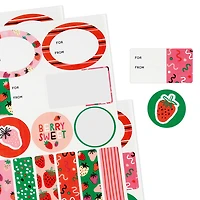Strawberry-Scented Colorful Gift Tags and Stickers, 3 sheets for only USD 3.99 | Hallmark