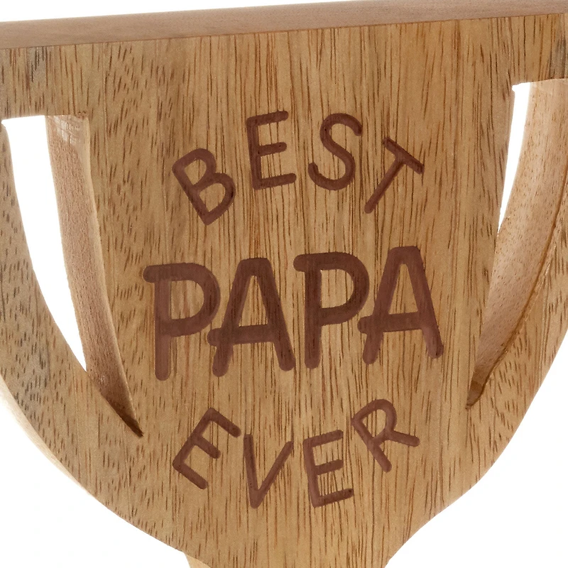 Best Papa Ever Trophy-Shaped Quote Sign, 5.3x6 for only USD 16.99 | Hallmark