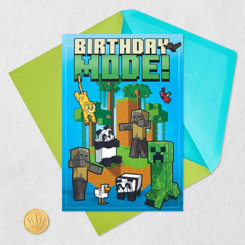 Minecraft Make it Great Musical Pop-Up Birthday Card for Kids for only USD 7.99 | Hallmark