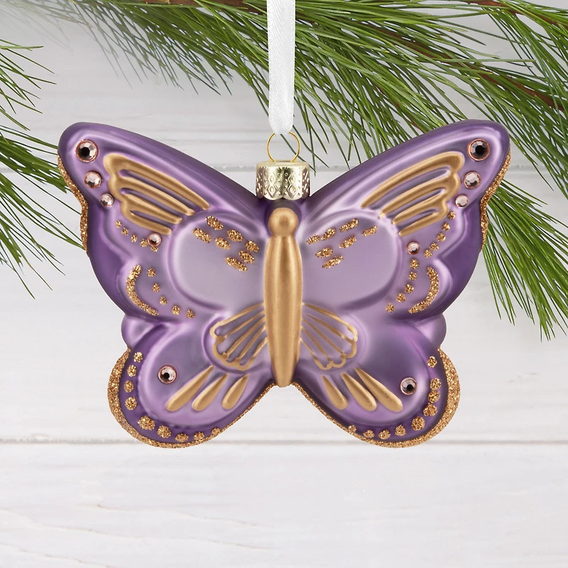 Signature Butterfly Glass Hallmark Ornament for only USD 22.99 | Hallmark