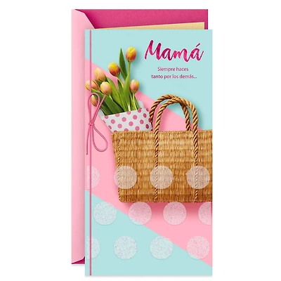 Do Something Nice for You Spanish-Language Money Holder Mother's Day Card for Mom for only USD 3.99 | Hallmark