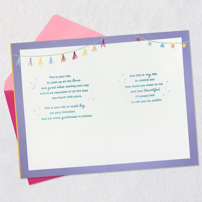 Soak Up the Good Vibes Birthday Card for Sister for only USD 7.59 | Hallmark