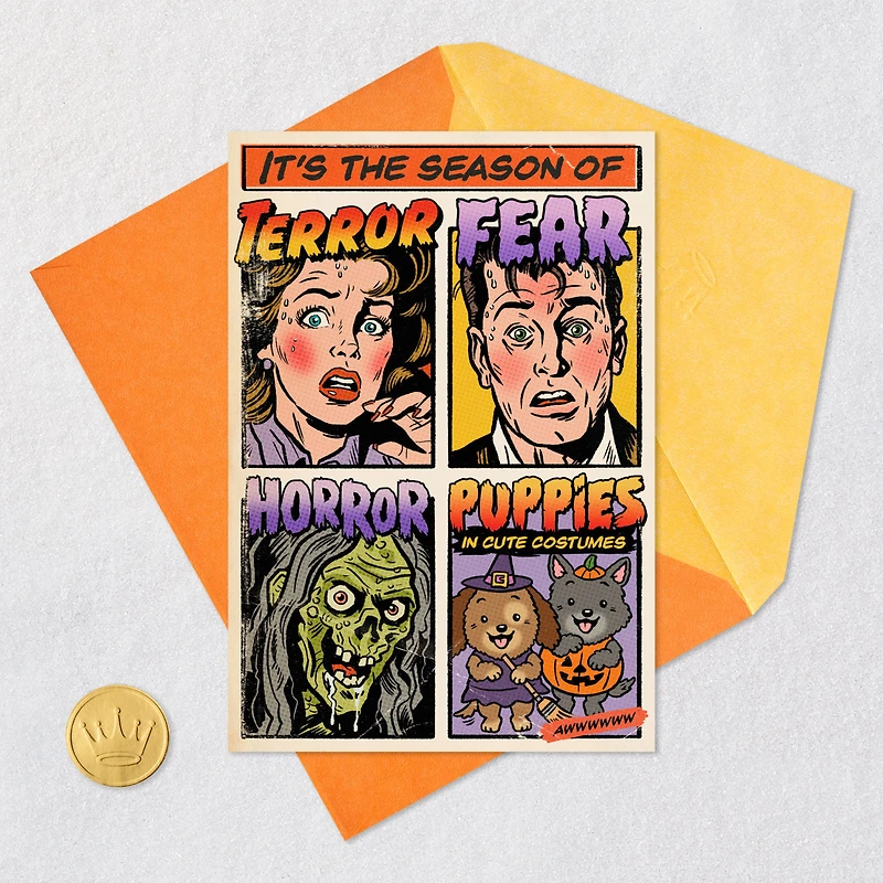 The Season of Terror and Puppies Funny Halloween Card for only USD 3.69 | Hallmark