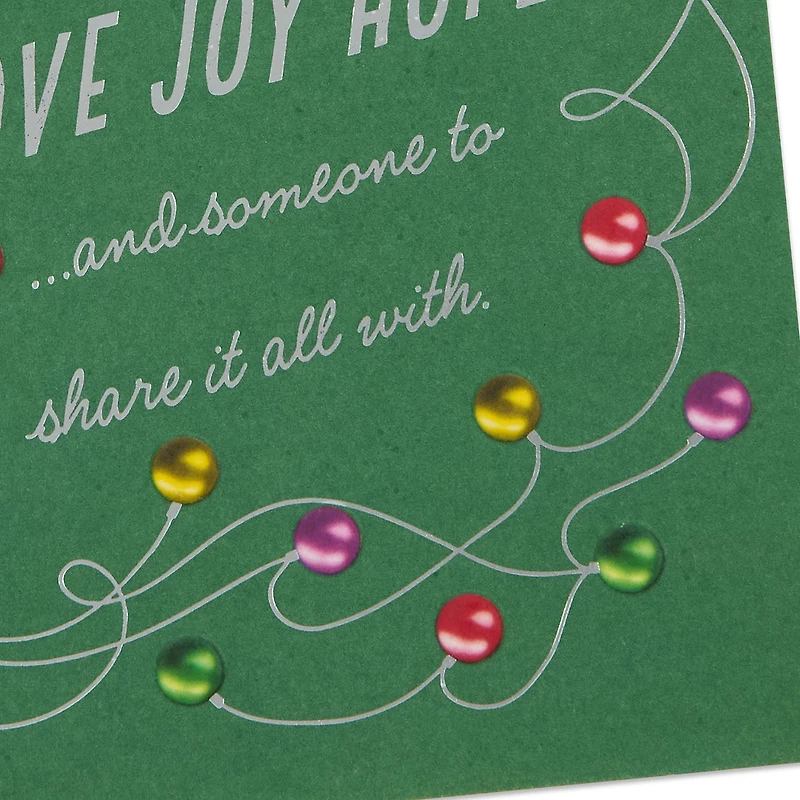 Love, Joy, Hope Christmas Card for Son and Wife for only USD 4.59 | Hallmark