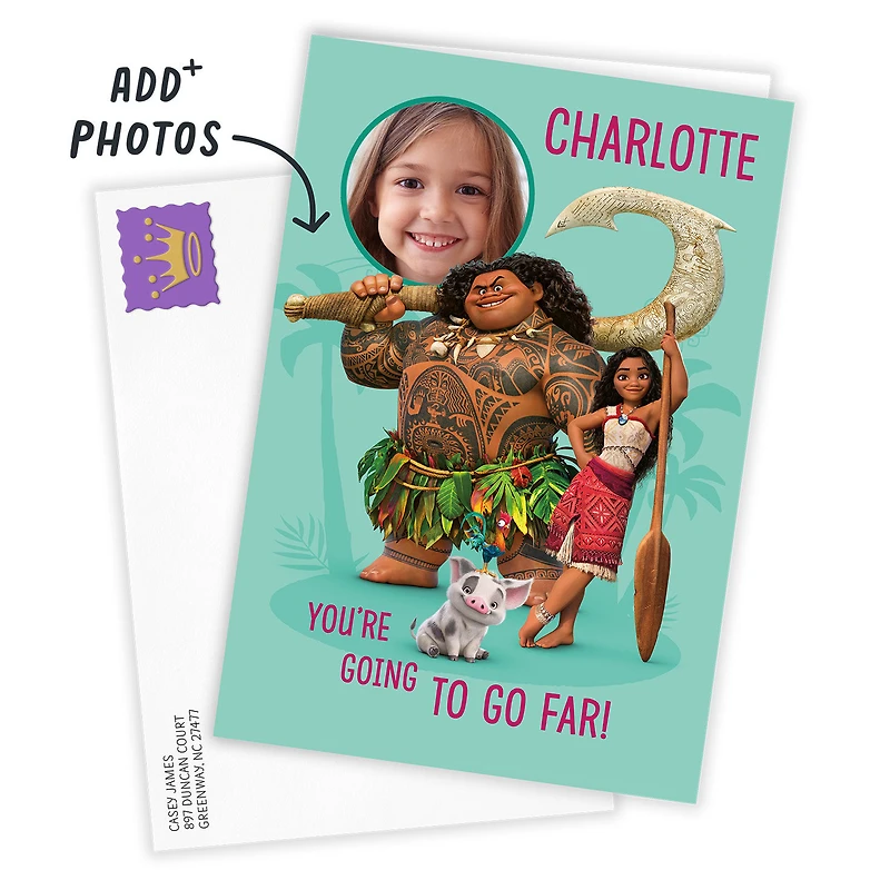 Disney Moana and Maui You'll Go Far Custom Birthday Card for only USD 4.99 | Hallmark