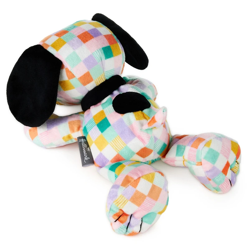 Peanuts® Pastel Patchwork Floppy Snoopy Plush, 11" L for only USD 18.99 | Hallmark