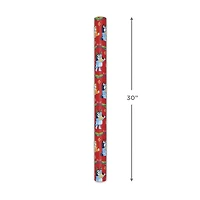 Bluey and Bingo on Red Christmas Wrapping Paper Roll, 25 sq. ft. for only USD 4.99 | Hallmark