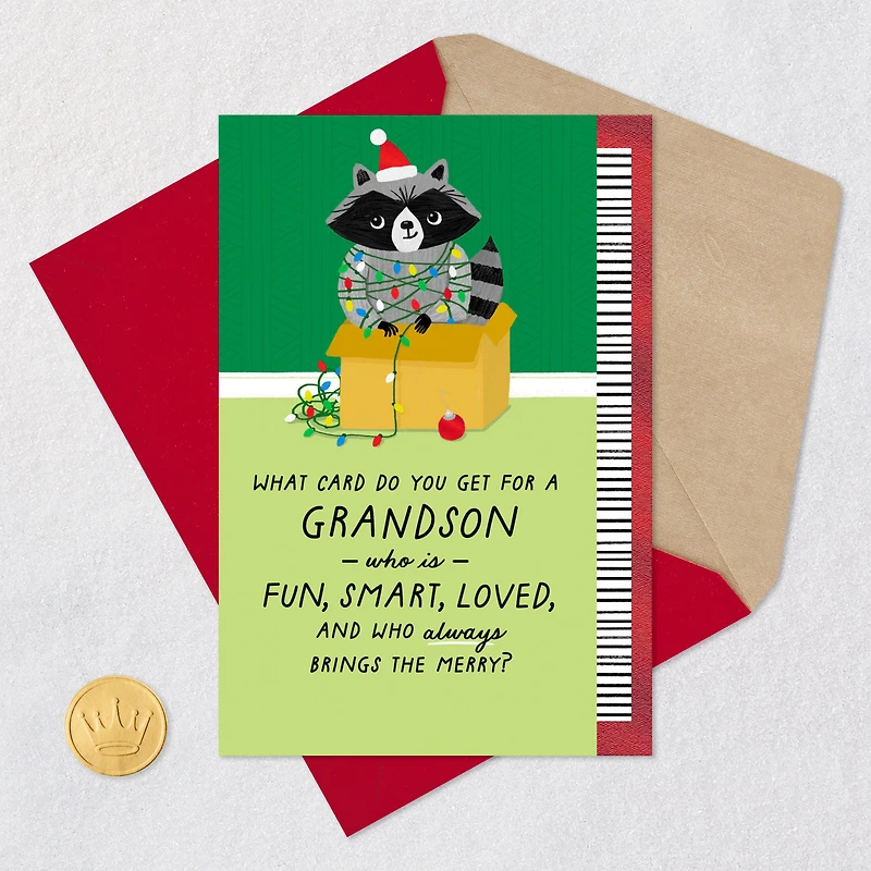 You Always Bring the Merry Christmas Card for Grandson for only USD 5.99 | Hallmark