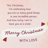 Merry Christmas With Love Christmas Card for Sister for only USD 4.99 | Hallmark