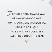 So Lucky to Be Part of Your Lives Valentine's Day Card for Daughter and Her Partner for only USD 5.99 | Hallmark