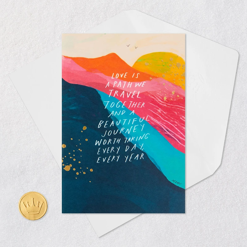 Morgan Harper Nichols Beautiful Journey Anniversary Card for Couple for only USD 4.99 | Hallmark