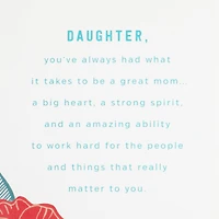 Great Daughters Become Great Mothers Hangable Print Mother's Day Card for Daughter for only USD 6.99 | Hallmark