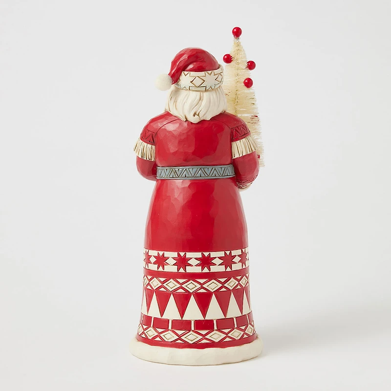 Jim Shore Nordic Noel Santa With Sisal Tree Figurine, 10.04" for only USD 84.99 | Hallmark