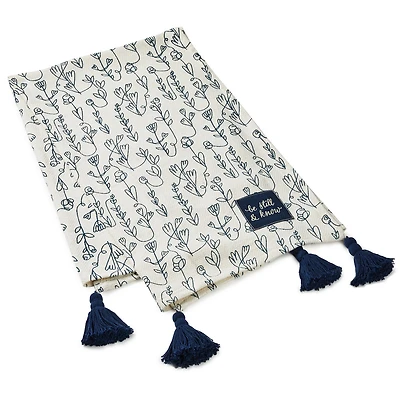DaySpring Be Still and Know Throw Blanket With Tassels, 50x60 for only USD 39.99 | Hallmark