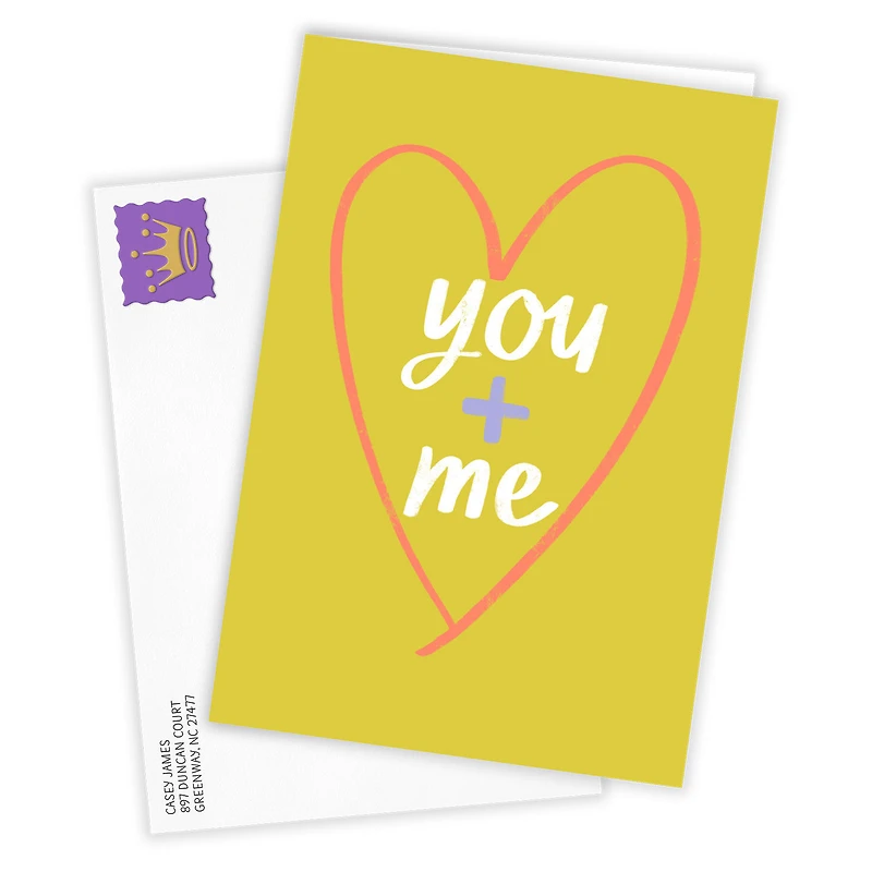 You + Me Doodle Heart Custom Love Card for only USD 4.99 | Hallmark