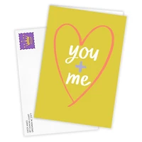You + Me Doodle Heart Custom Love Card for only USD 4.99 | Hallmark