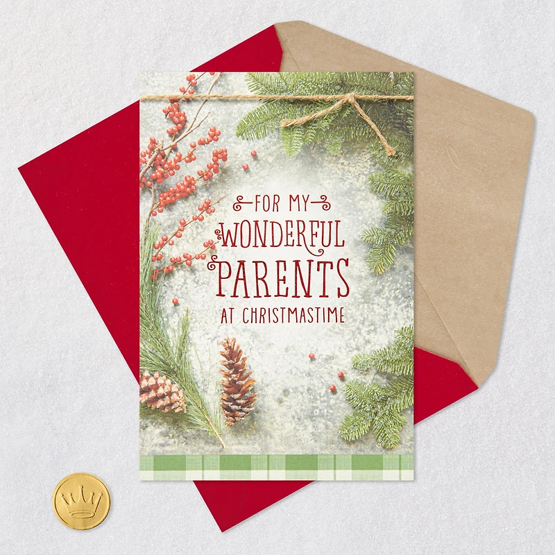 You've Filled My Life With Good Christmas Card for Parents for only USD 5.99 | Hallmark