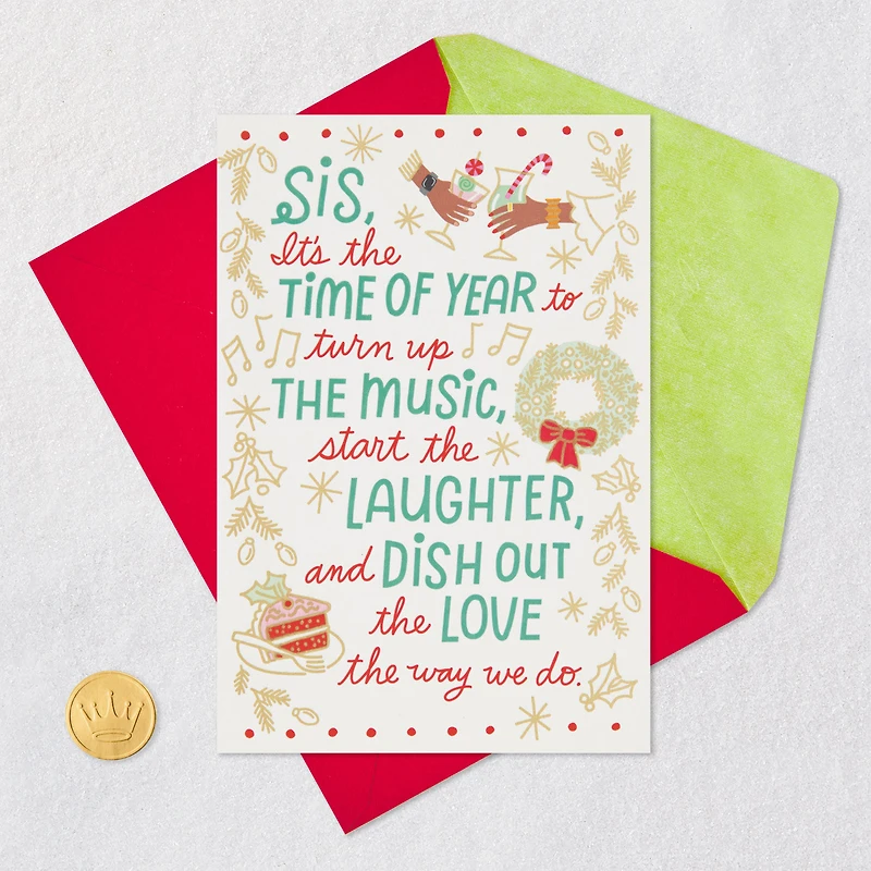 Dish Out the Love Christmas Card for Sis for only USD 2.99 | Hallmark