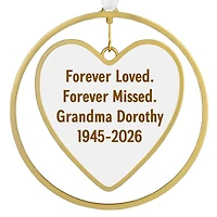 Gold Heart Metal Personalized Ornament, Custom Text for only USD 30.99 | Hallmark