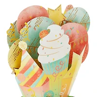 Celebrating You Cupcake, Stars and Balloons 3D Pop-Up Birthday Card for only USD 7.99 | Hallmark