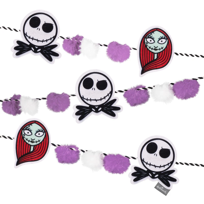 Disney Tim Burton's The Nightmare Before Christmas Fabric Hallmark Garland, 72" for only USD 14.99 | Hallmark