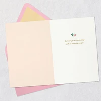 Pink Champagne Flutes Quilled Paper Handmade Wedding Card for Couple for only USD 9.59 | Hallmark