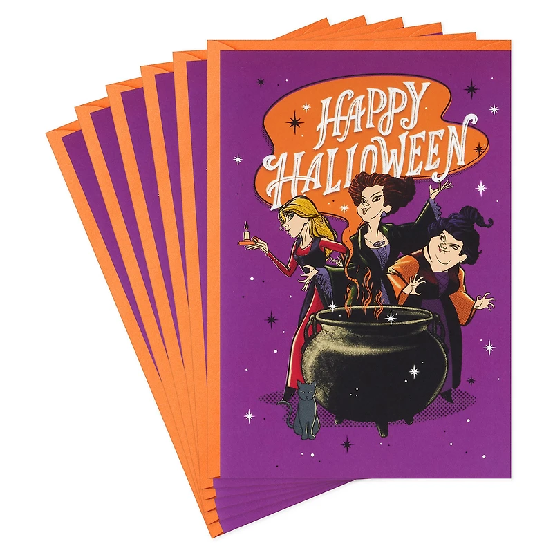 Disney Hocus Pocus Sanderson Sisters Wickedly Wonderful Halloween Cards, Pack of 6 for only USD 5.99 | Hallmark