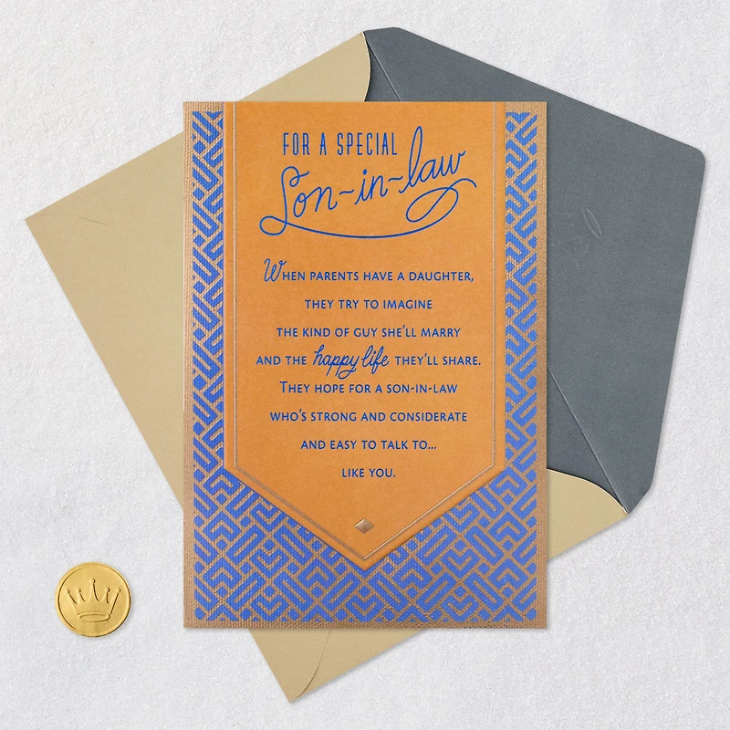 You Fit In Just Perfectly and Make Us Proud Birthday Card for Son-in-Law for only USD 5.59 | Hallmark