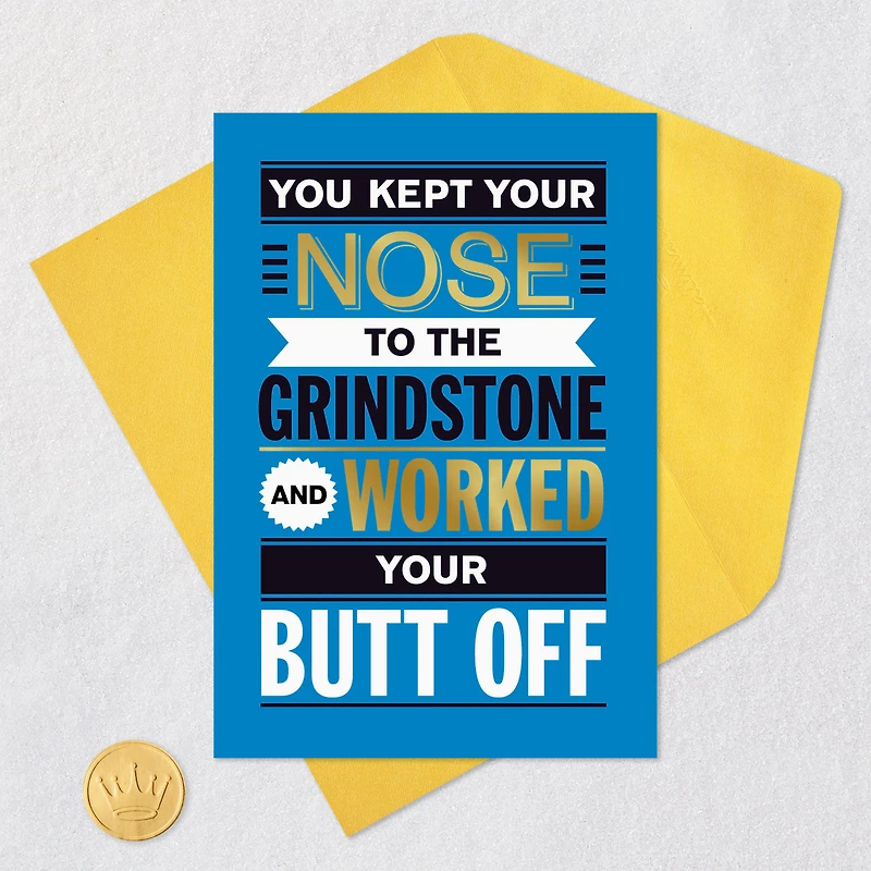 You Worked Your Butt Off Funny Retirement Card for only USD 4.49 | Hallmark