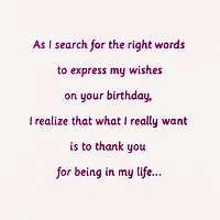 Thank You for Being in My Life Birthday Card for Friend for only USD 5.59 | Hallmark