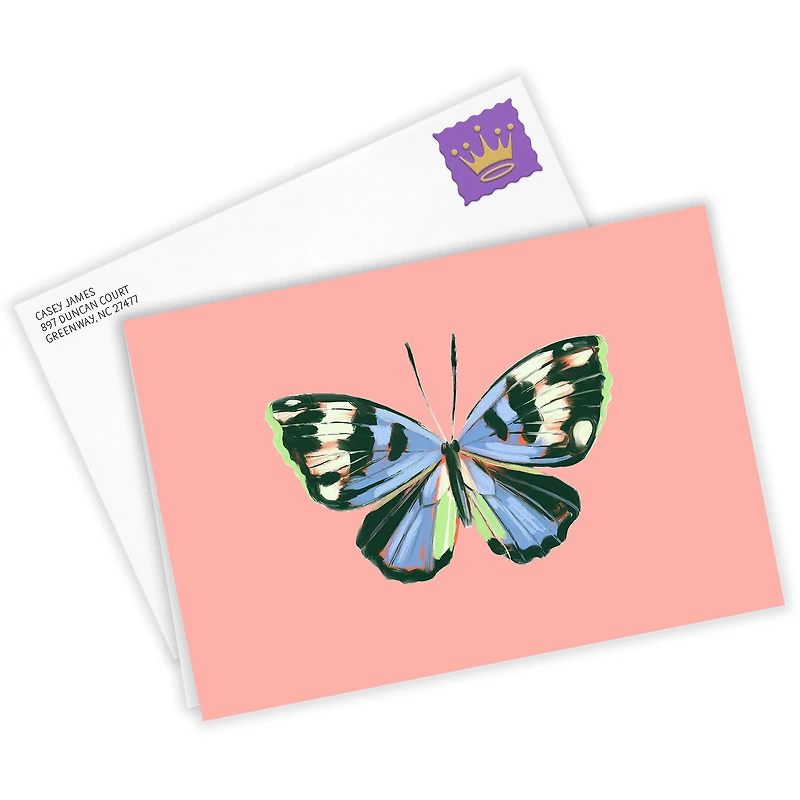 Blue Butterfly Custom Thinking of You Card for only USD 4.99 | Hallmark