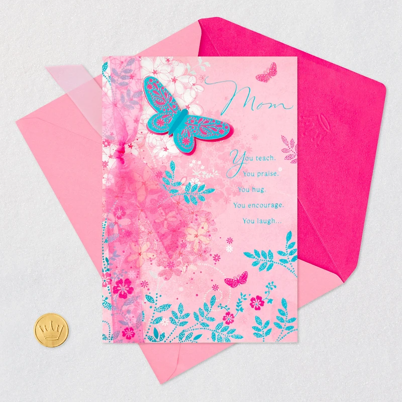 Thankful for You Butterfly Birthday Card for Mom for only USD 6.59 | Hallmark