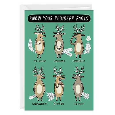 Reindeer Farts Funny Custom Christmas Card for only USD 4.99 | Hallmark