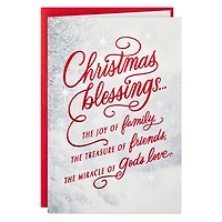 Red Script and Snowy Evergreens Boxed Christmas Cards, Pack of 16 for only USD 15.49 | Hallmark