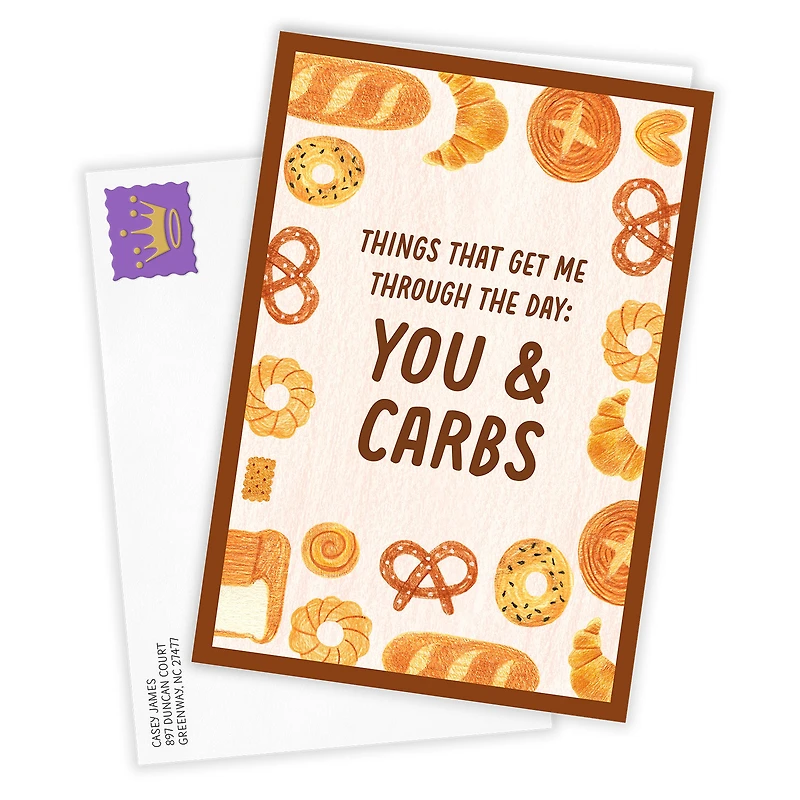 Couldn't Do It Without You and Carbs Funny Custom Friendship Card for only USD 4.99 | Hallmark