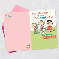 Peanuts® Gang You're Stuck With Us Funny Mother's Day Card From All for only USD 4.99 | Hallmark