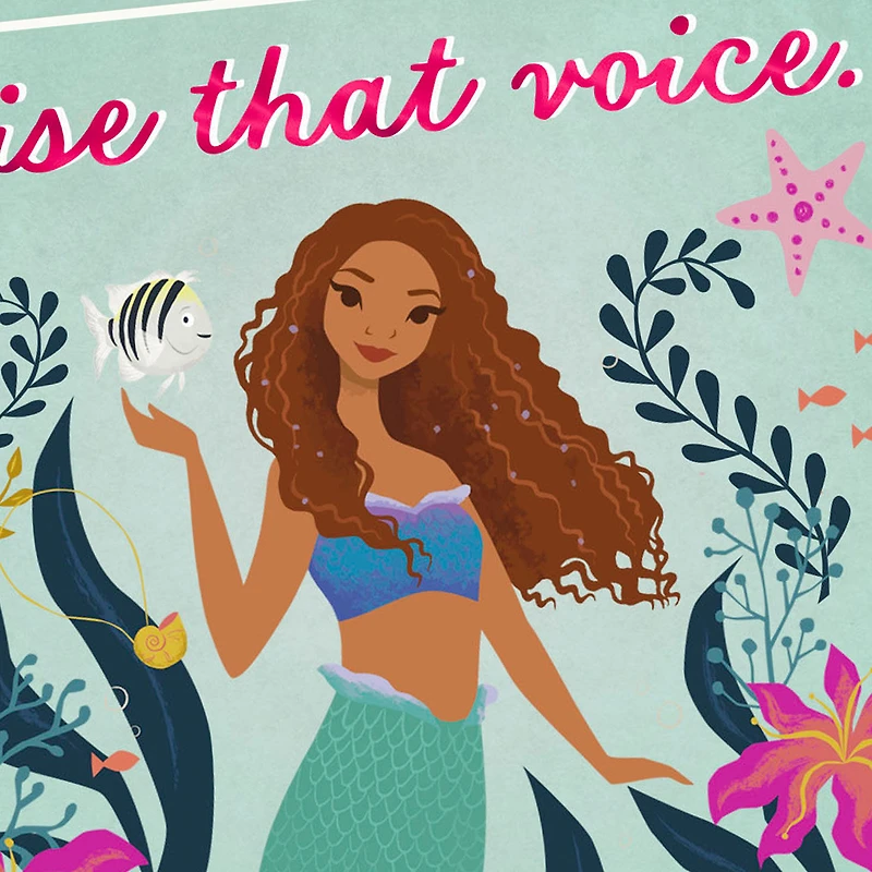 Disney The Little Mermaid Raise That Voice Birthday Card for only USD 2.99 | Hallmark