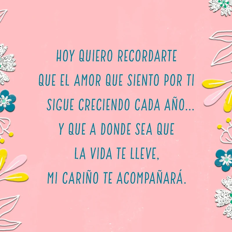 My Love for You Grows Spanish-Language Birthday Card for Granddaughter for only USD 2.99 | Hallmark