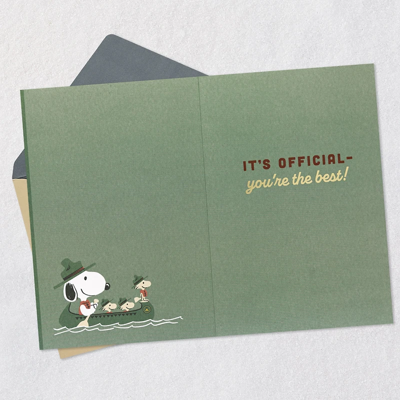 Peanuts® Beagle Scouts Badges Certified Amazing Thank-You Card for only USD 4.59 | Hallmark