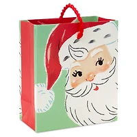 4.6" Smiling Santa on Green Christmas Gift Card Holder Mini Bag for only USD 2.49 | Hallmark